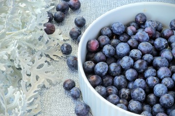 blueberries in a bowl