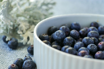 blueberries in a bowl