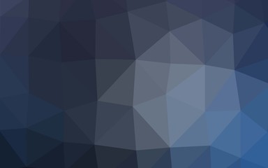 Dark BLUE vector abstract polygonal texture. Modern geometrical abstract illustration with gradient. Template for a cell phone background.