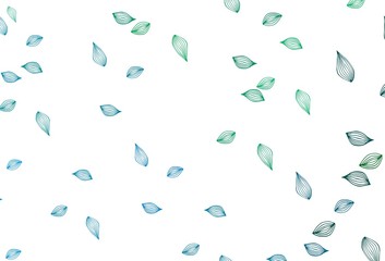 Light Blue, Green vector doodle texture.