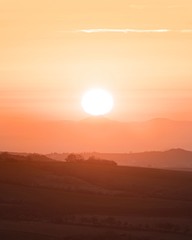 Epic sunrise in the mountains