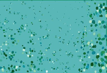 Light Blue, Green vector pattern with lines, ovals.