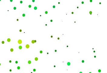 Light Green, Yellow vector template with circles.