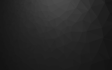 Obraz premium Dark Silver, Gray vector shining triangular background. Colorful abstract illustration with gradient. Textured pattern for background.