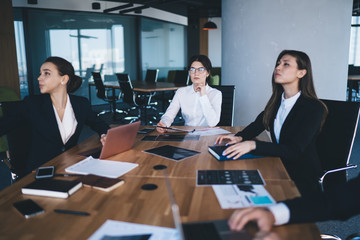 Business team attending entrepreneurship conference