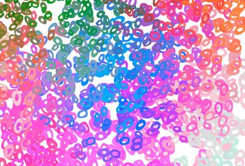 Light Multicolor, Rainbow vector template with circles.