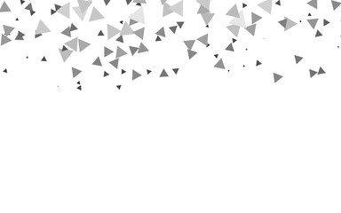 Light Silver, Gray vector backdrop with lines, triangles. Abstract gradient illustration with triangles. Template for wallpapers.