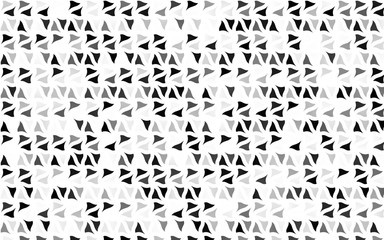 Light Silver, Gray vector template with crystals, triangles. Glitter abstract illustration with triangular shapes. Best design for your ad, poster, banner.