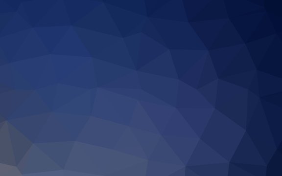 Dark BLUE vector abstract mosaic pattern. An elegant bright illustration with gradient. Polygonal design for your web site.