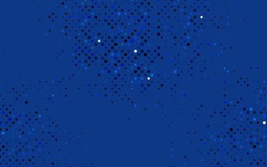 Light BLUE vector cover with spots. Blurred decorative design in abstract style with bubbles. Pattern for ads, booklets.