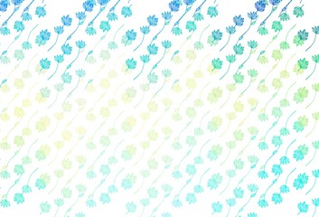 Obraz premium Light Blue, Yellow vector sketch backdrop.