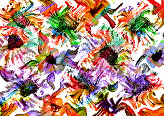 abstract floral pattern with fabric texture