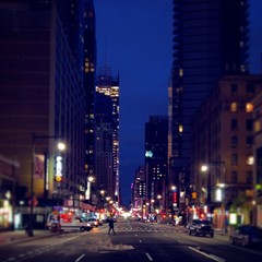 Fototapeta na wymiar New York City by Night