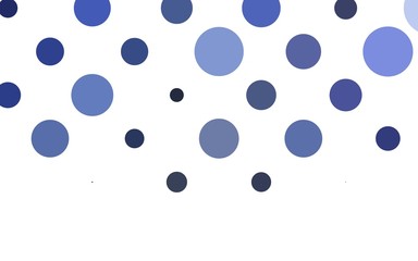 Light BLUE vector background with bubbles. Abstract illustration with colored bubbles in nature style. Pattern for ads, booklets.