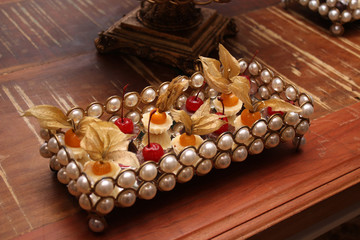 Wedding Setup. Sweet table with decoration 