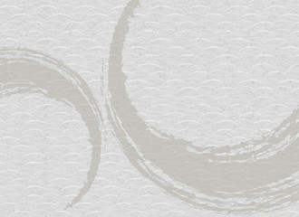 Obraz premium Pattern used for Japanese style background. Japanese style background pattern. 背景：和柄 和風 伝統 日本 壁紙 テクスチャ 屏風 ふすま 襖 灰色