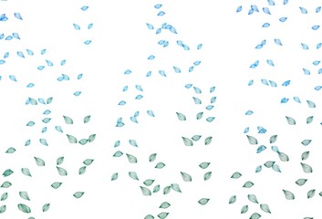Light Blue, Green vector doodle template.