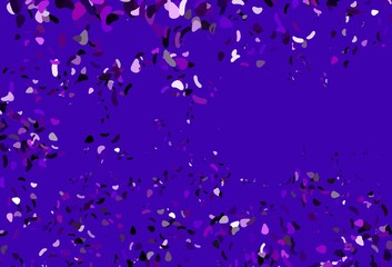 Obraz na płótnie Canvas Light Purple vector pattern with chaotic shapes.