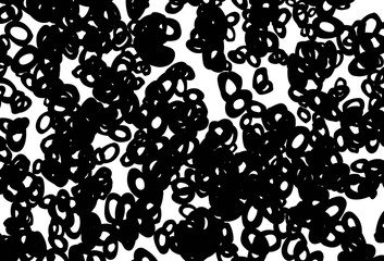 Black and white vector layout with circle shapes.