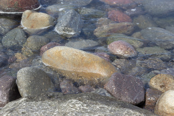 Fototapeta na wymiar stones on the beach