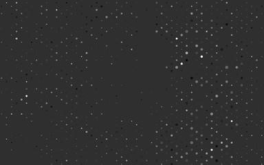 Light Silver, Gray vector pattern with spheres. Blurred decorative design in abstract style with bubbles. Design for posters, banners.