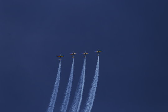 Esquadrilha no c&eacute;u