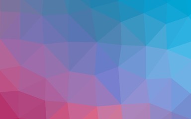 Light Blue, Red vector abstract mosaic backdrop. Colorful abstract illustration with gradient. Textured pattern for background.