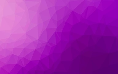 Light Purple vector shining triangular background. An elegant bright illustration with gradient. Polygonal design for your web site.
