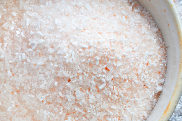 Himalayan Pink Salt Crystals Close Up