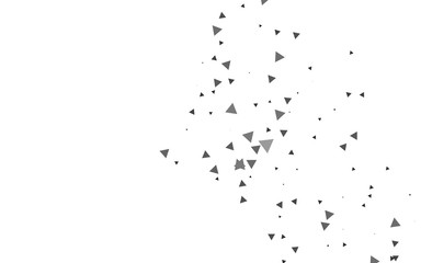 Naklejka premium Light Silver, Gray vector cover in polygonal style. Triangles on abstract background with colorful gradient. Best design for your ad, poster, banner.