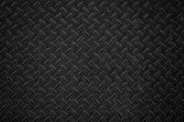 Black metal plate floor texure and background..