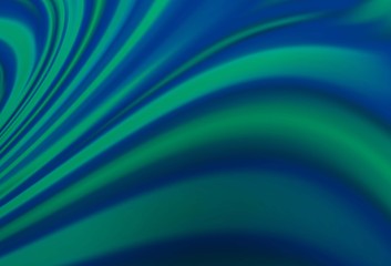 Light BLUE vector background with bent ribbons.