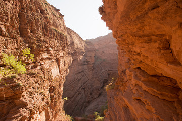 Interior de cañón erosionado