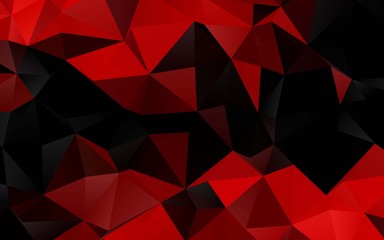 Fototapeta premium Light Red vector triangle mosaic texture. Modern geometrical abstract illustration with gradient. Brand new style for your business design.