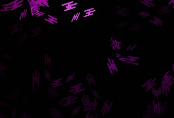 Dark Purple vector pattern with narrow lines.