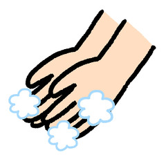 手洗い　除菌　キレイ　泡　手