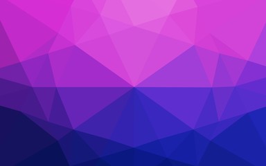 Obraz premium Light Pink, Blue vector shining hexagonal template. Triangular geometric sample with gradient. A completely new design for your business.