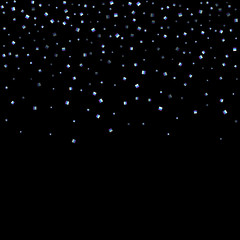 Rainbow, iridescent rectangle, shiny confetti.