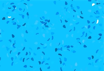 Light BLUE vector pattern with chaotic shapes.