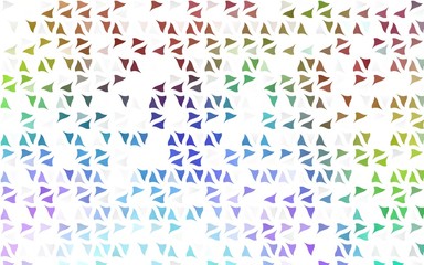 Light Multicolor, Rainbow vector background with triangles. Modern abstract illustration with colorful triangles. Pattern for busines ad, booklets, leaflets