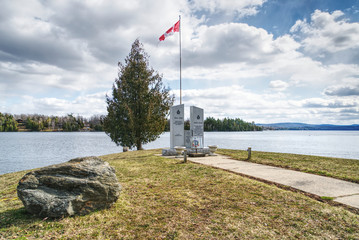 A small war memorial