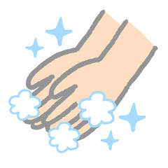 手洗い　除菌　キレイ　泡　手