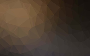 Dark Black vector low poly cover. Creative illustration in halftone style with gradient. The best triangular design for your business.