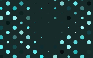 Light BLUE vector template with circles. Glitter abstract illustration with blurred drops of rain. Pattern for ads, leaflets.