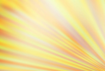 Light Yellow, Orange vector backdrop with long lines.