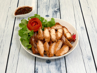 Spicy Fried Chicken with Dip 