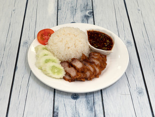 Crispy  Pork with Rice 1