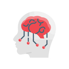 Digital Brain ector Icon