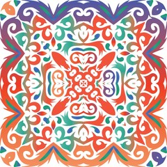 Traditional ornate mexican talavera.