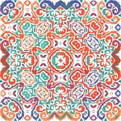 Antique ornate tiles talavera mexico.